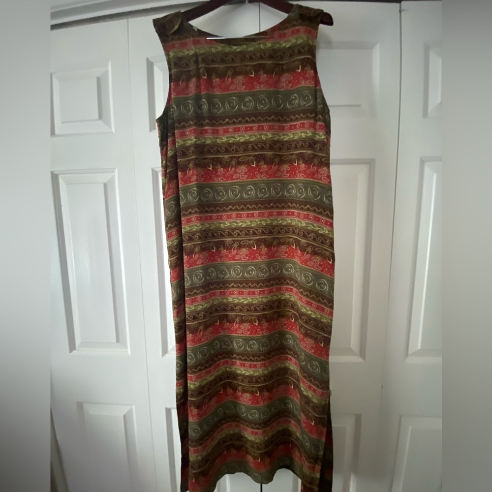 Style & co. Collection Indian Summer beautiful 100% silk dress  size 14.